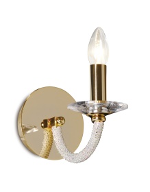 Elena Gold Crystal Wall Lights Diyas Armed Wall Lights Elena Gold Crystal Wall Lights Diyas Armed Wall Lights